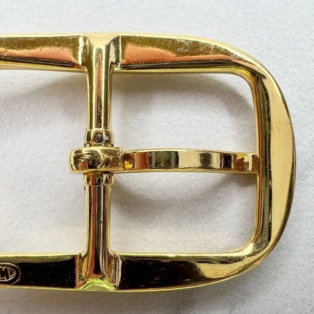 Vintage Gold Tone Simple Basic Belt Buckle for up to 1 Inch Belt